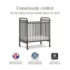 Culla Mini in Metallo Convertibile 3-in-1 Abigail