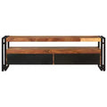vidaXL TV Cabinet Natural wood color, black