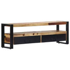 Mobile TV Legno naturale, nero