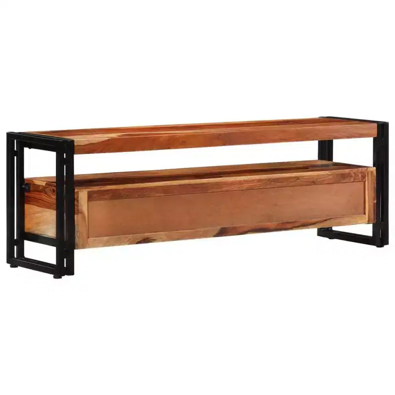 Mobile TV Legno naturale, nero