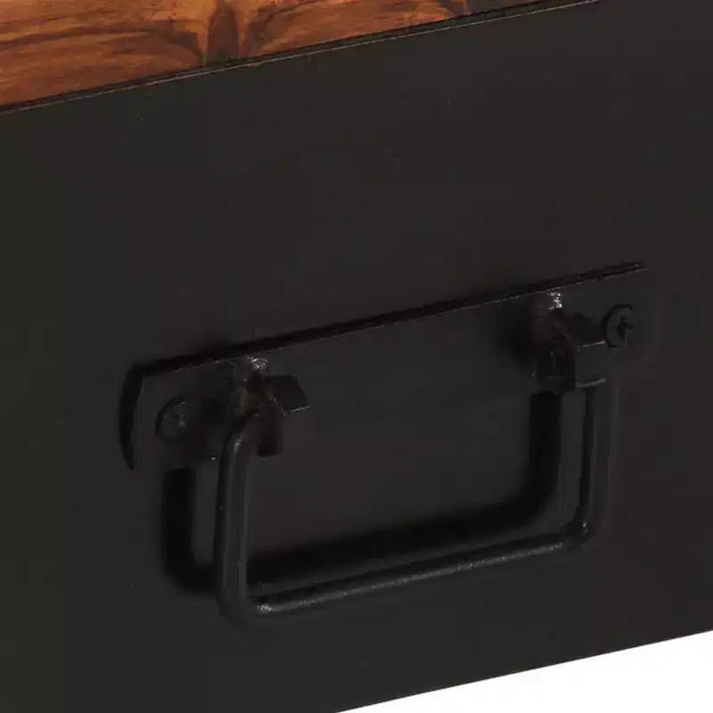 Mobile TV Legno naturale, nero