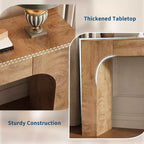 Console da tavolo con cassetto portaoggetti, Tavolino da divano industriale rustico per ingresso, soggiorno, corridoio, atrio