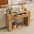 COZONY Inch Console Table with Storage Drawer, Industrial Farmhouse Sofa Couch Table for Entryway, Living Room, Hallway, Foyer