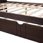Divano Letto in Legno Massello con Letto Estraibile, Struttura Divano Letto Allungabile in Legno Massello con Letto Estraibile a Scomparsa