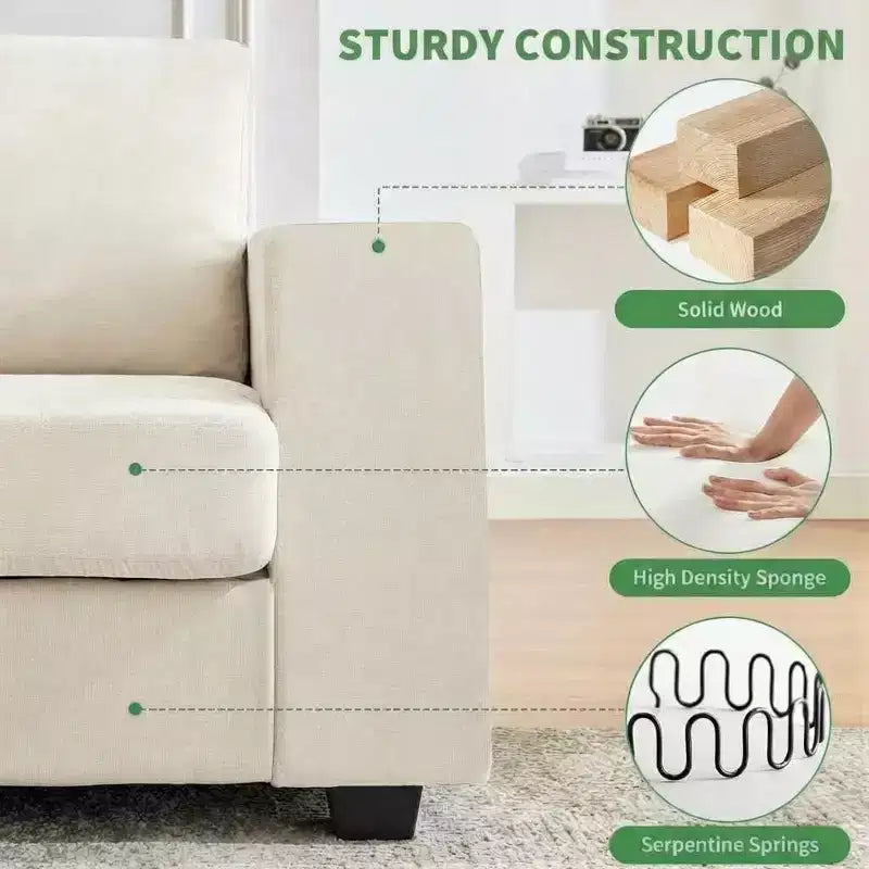 Divanetto moderno in ciniglia da 70 cm con porte USB e tasche laterali - Divano imbottito capitonné, struttura interamente in legno, divanetto compatto per soggiorno