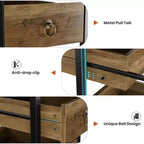 Portafrutta e Verdura in Legno, Scaffale Stretto a 5 Ripiani per Snack e Frutta, Organizer Multiuso per Cucina, Soggiorno, Camera da Letto