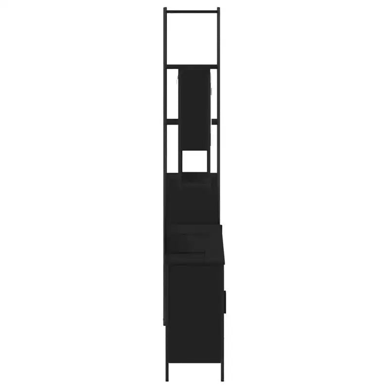 Mobile bagno con mensola 4 pz in legno multistrato, stile moderno