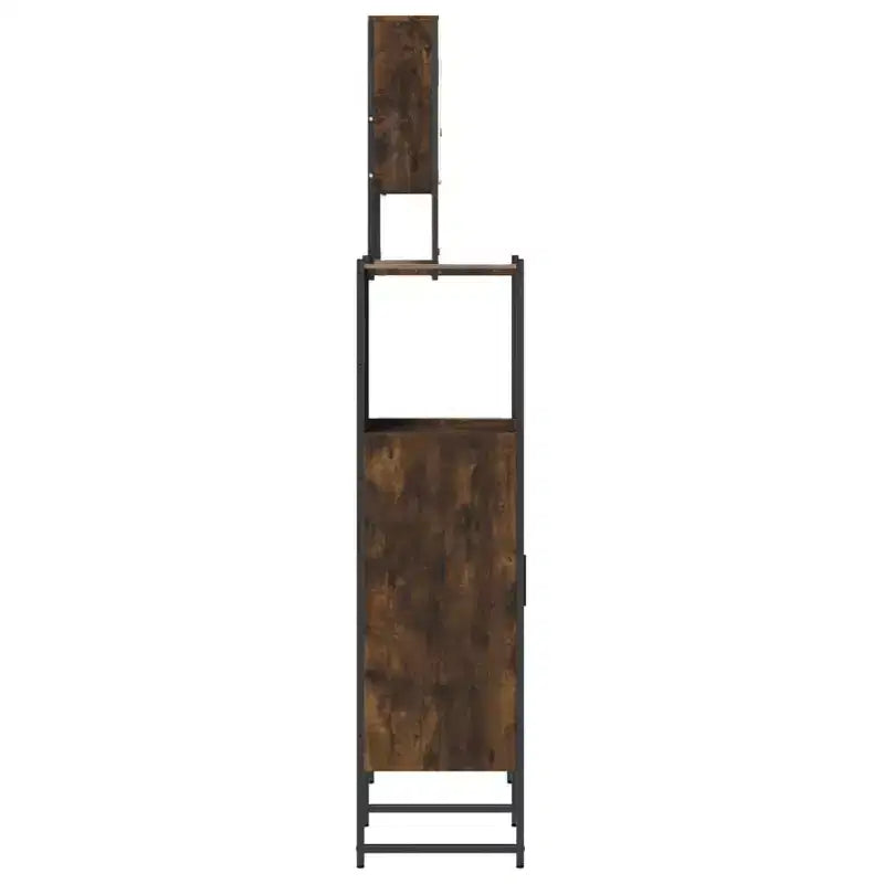 Mobile da bagno con mensola 3 pz in legno multistrato