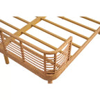 Letto Shadow Coastal Grid in Vimini PE con Testiera ad Ala